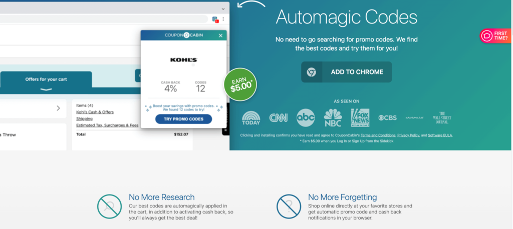 CouponCabin Sidekick